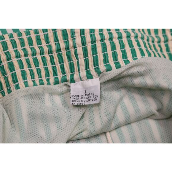 Everlast Vintage Green/White Striped Boxing Swimming Shorts Trunks Men's Large - Picture 5 of 5